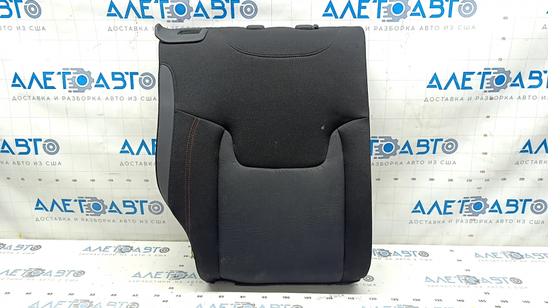 Rear row of seats 2nd row upper part right Jeep Renegade 15-20 cloth black, Trailhawk, red stitching, for cleaning
