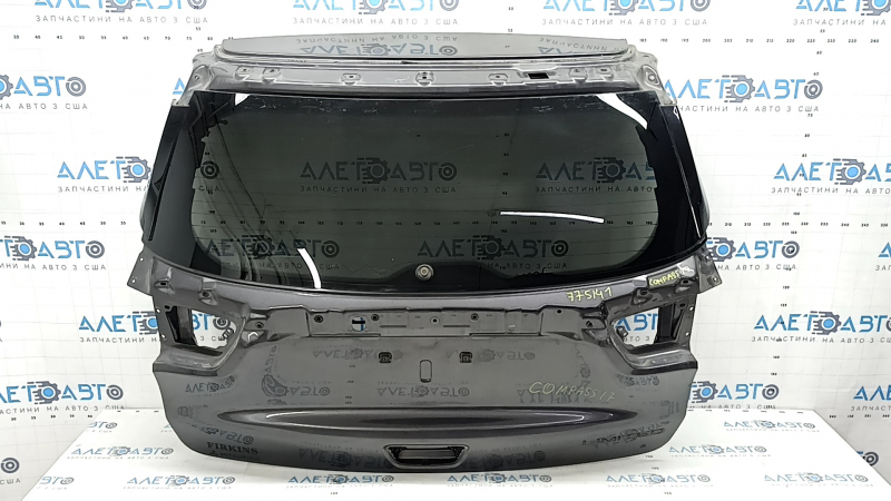 Naked tailgate with glass Jeep Compass 17-24 white PW3, tinted, made, scratches on glass