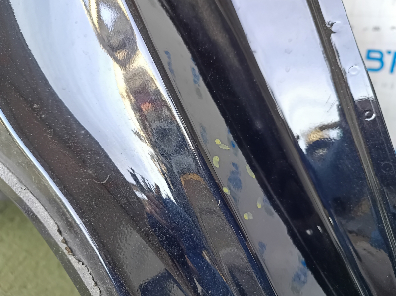 Quarter wing rear right Toyota Highlander 20- under BSM, black, on the body, pokes
