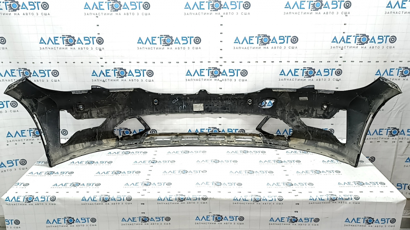 Bare front bumper for BMW 3 G20 19-22 with parking sensors, black, scratches, sand