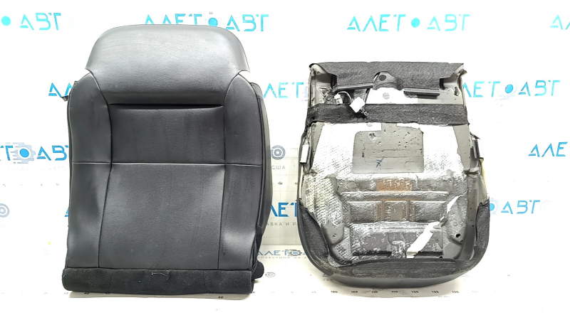 Ford Escape MK4 20-22 leather driver's seat upholstery, beige and black, perforated, dented leather, needs cleaning