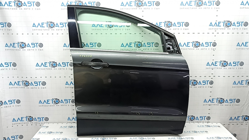 Front right door assembly for Ford Escape MK3 13-19 graphite J7, dents, scratches on the trim