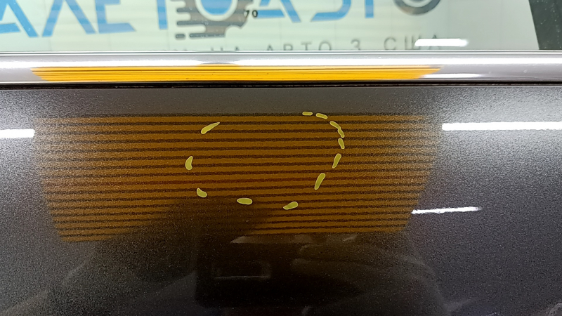 Front right door assembly for Ford Escape MK3 13-19 graphite J7, dents, scratches on the trim
