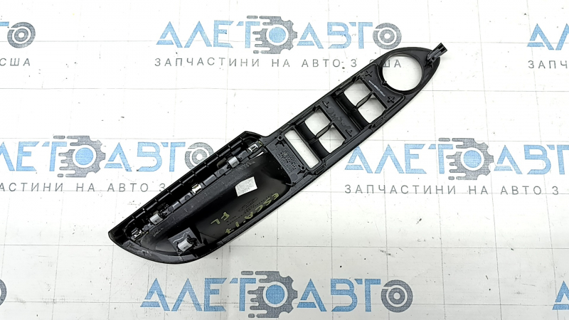 Front left window lift control trim for Ford Escape MK3 13-19, black with chrome, broken mount