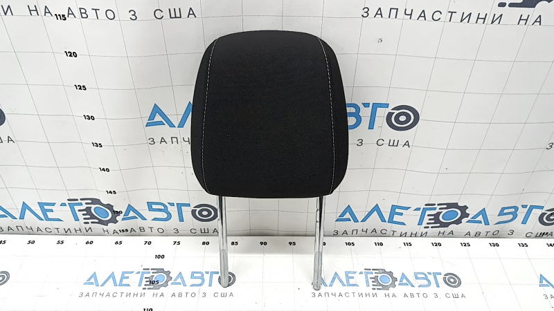 Front right headrest for Ford Escape MK3 2017-2019, black cloth, gray stitching, ready to clean