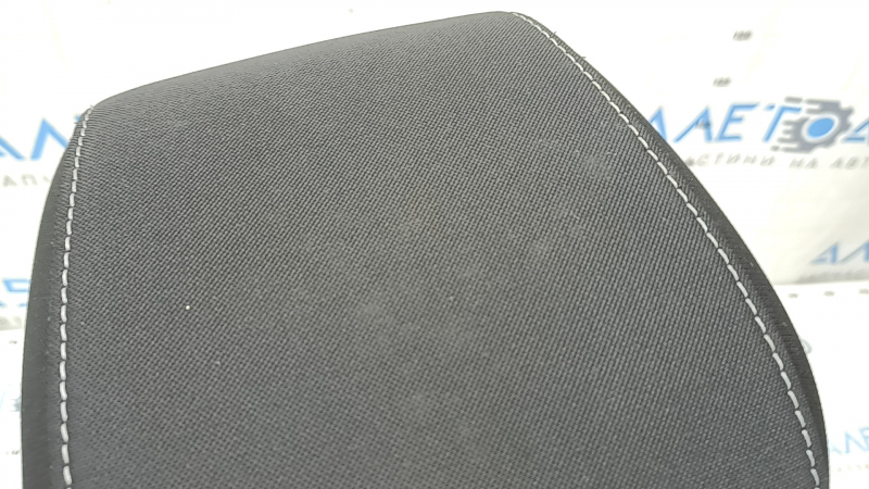 Front right headrest for Ford Escape MK3 2017-2019, black cloth, gray stitching, ready to clean
