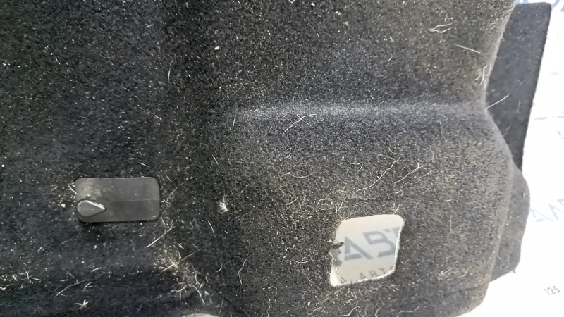 Front left floor covering for Jeep Cherokee KL 15-19, black, dry-cleaned