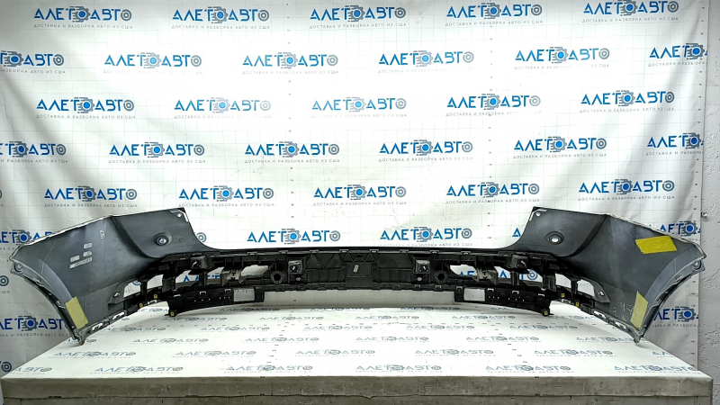 Bare rear bumper, upper part, Audi Q5 80A 18-20, for parking sensors, white, with mount, scratches