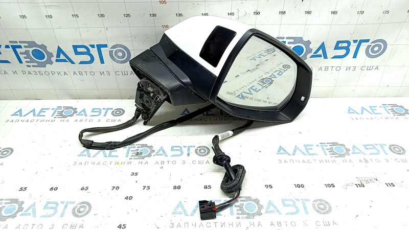 Right side mirror assembly for Audi Q5 80A 18-24V 15-pin, auto-dimming, turn signal, BSM, heated, white