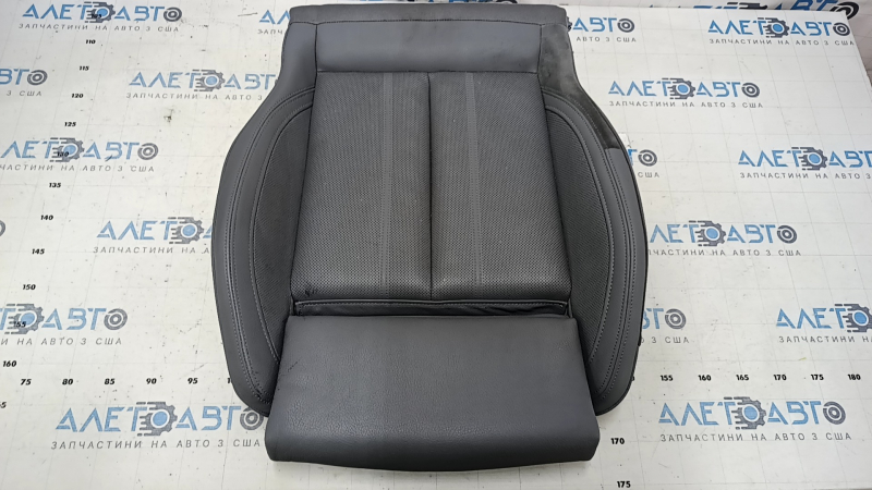Audi Q5 80A 18-20 Sport passenger seat upholstery, leather, gray, heated, perforated, for ventilation, for cleaning