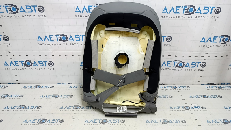 Audi Q5 80A 18-20 Sport passenger seat upholstery, leather, gray, heated, perforated, for ventilation, for cleaning