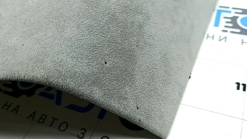 Right rear window trim panel for Audi Q7 16-23, gray Alcantara, scratches, burnt, dry-cleanable