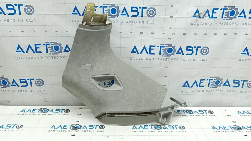 Right rear window trim panel for Audi Q7 16-23, gray Alcantara, scratches, burnt, dry-cleanable