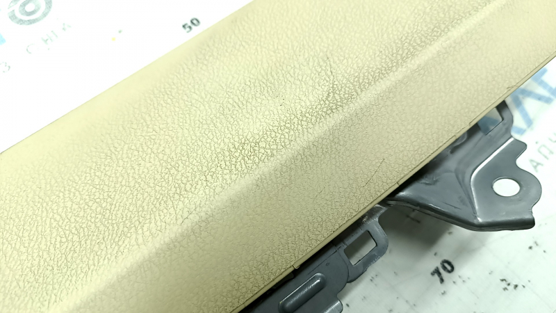 Right passenger knee airbag for a Lexus ES300h ES350 13-18 beige, scratches, and a rusty squib