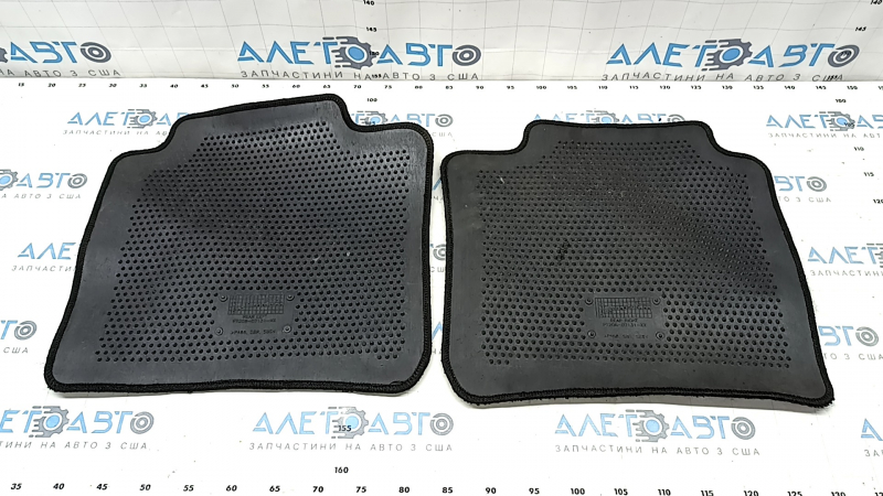 Set of mats for Toyota Avalon 13-18, black cloth, peeling, cracked, needs cleaning