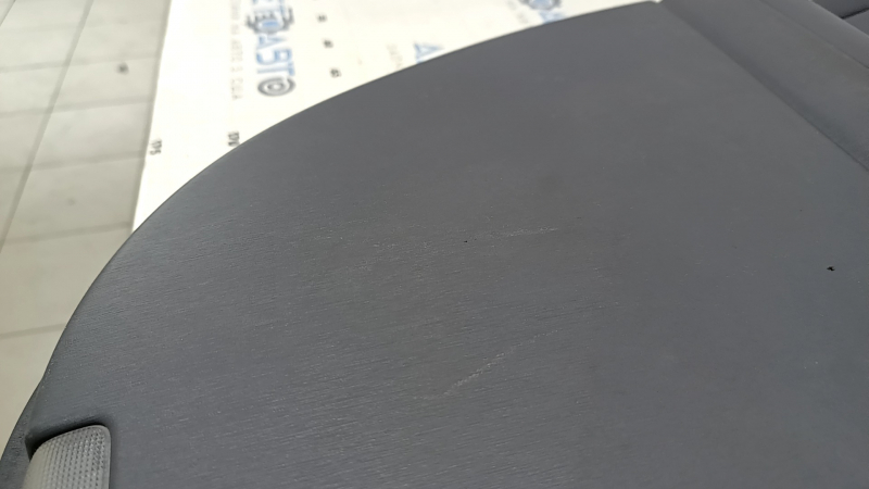 Door trim, front left, Toyota Prius V 12-14, dark gray, dark gray leather insert, for JBL speakers, with handle, scratches, worn