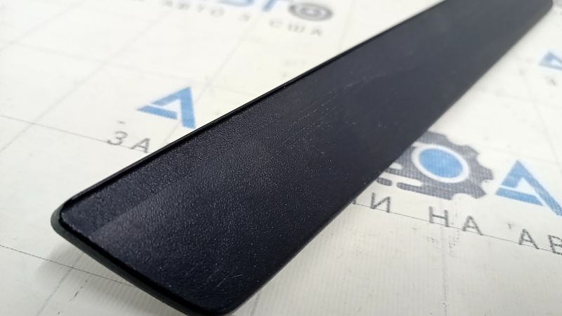 Rear left outer door sill trim for Toyota Prius V 12-17, black, worn