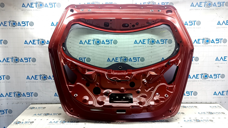 Naked tailgate with glass Nissan Leaf 13-17 red NAH, bump, peeling varnish