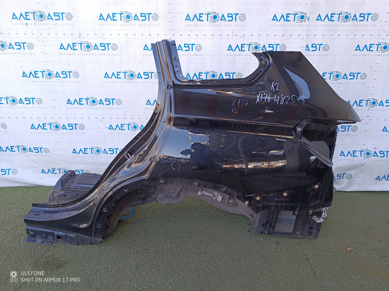 Quarter wing rear left BMW X1 F48 16-22 black, on the body, bumps