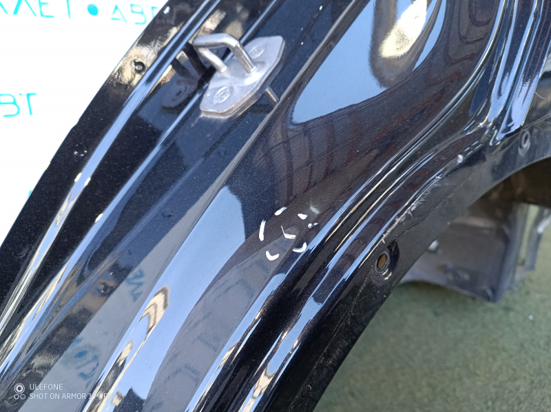 Quarter wing rear left BMW X1 F48 16-22 black, on the body, bumps