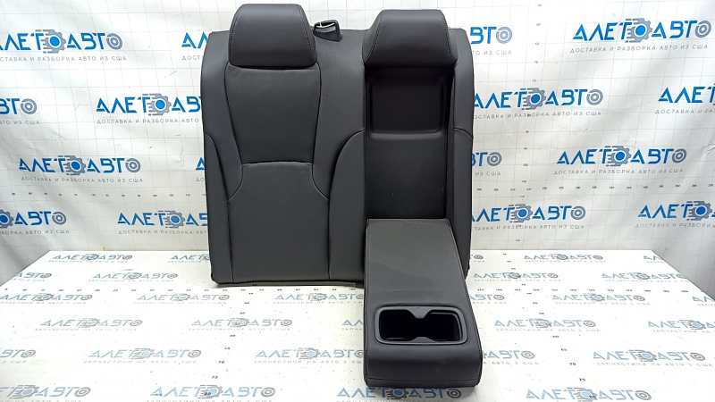 Rear seat, 2nd row, upper right, Honda Accord 23-24, black leather, perforated, with armrest