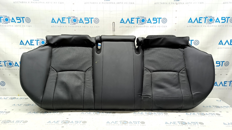 Rear seat, 2nd row, lower part, Honda Accord 23-24, black leather, perforated, dented, needs cleaning
