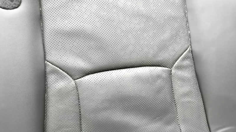 Rear seat, 2nd row, lower part, Honda Accord 23-24, black leather, perforated, dented, needs cleaning