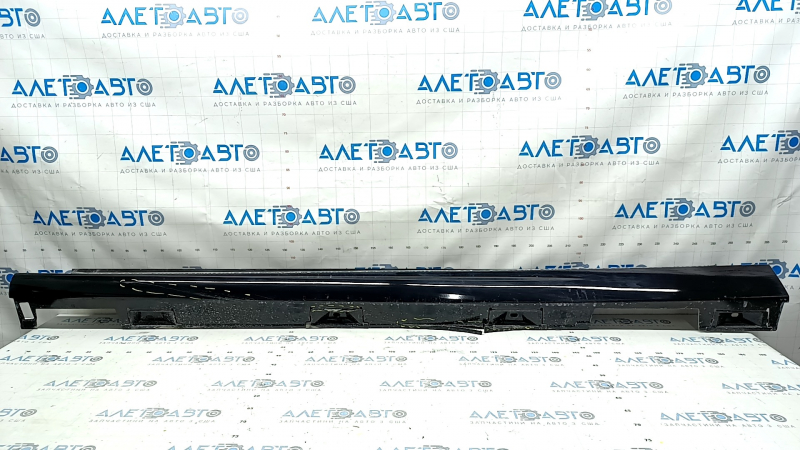 Left side sill for Honda Accord 2023-2024 with seal, gloss black, broken fasteners, tears, scratches