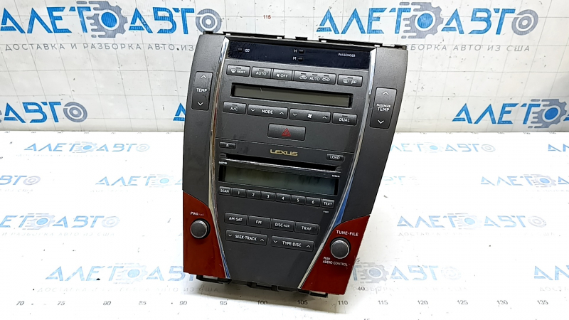 Tape recorder, monitor, CD changer, radio, Lexus ES350 08-11 panel scratches, cracked fasteners