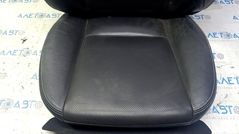 Subaru Forester 14-18 SJ driver's seat upholstery, black leather, heated with perforation