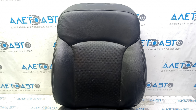 Subaru Forester 14-18 SJ driver's seat upholstery, black leather, heated with perforation