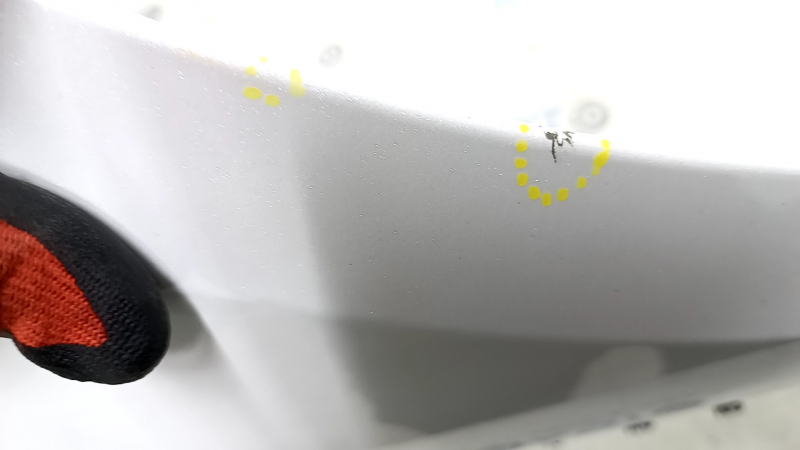Honda Accord 23-24 front left fender, white, NH-883P, scratches