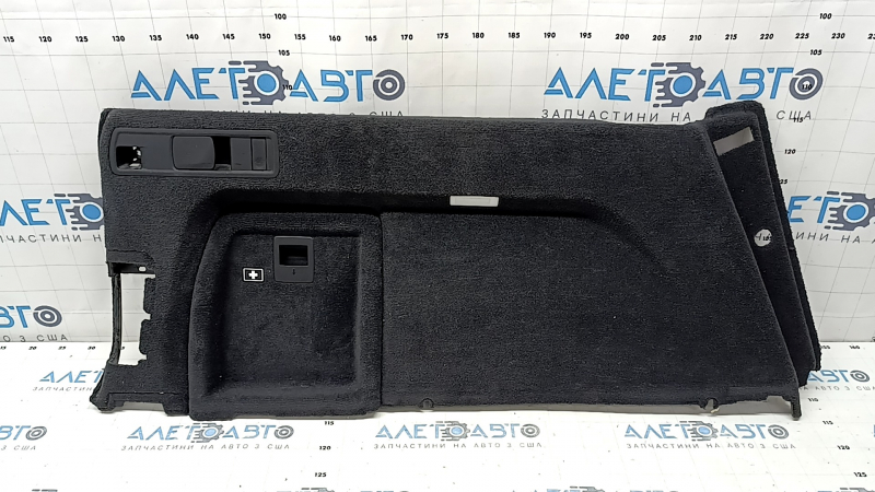 Rear left arch trim complete BMW X5 G05 19-23 black, one-piece, with cover, with seat folding handle
