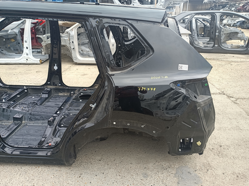Quarter wing rear left Nissan Rogue 21-24 US built, on the body, black