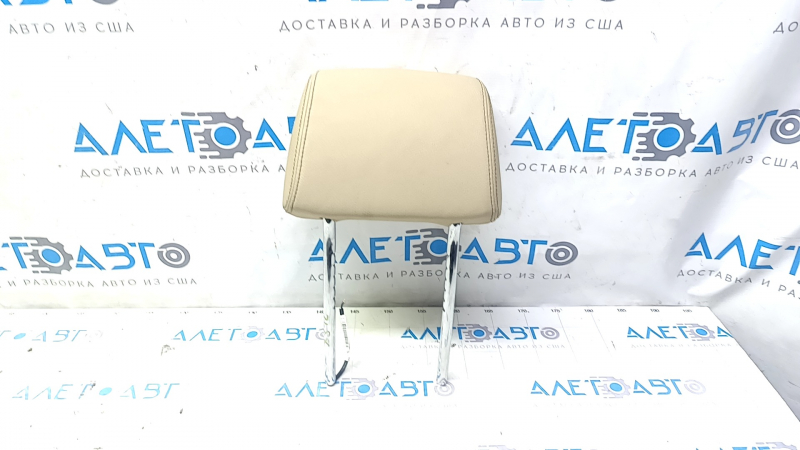 Front left headrest BMW X3 F25 11-17 beige leather, chip torn off