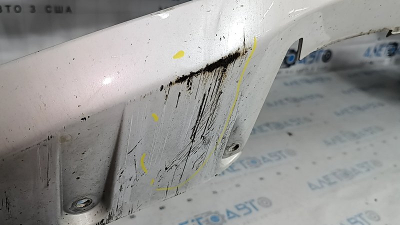 Bare front bumper BMW 3 F30 16-18 Sport line, with parking sensors, white A96 scratches