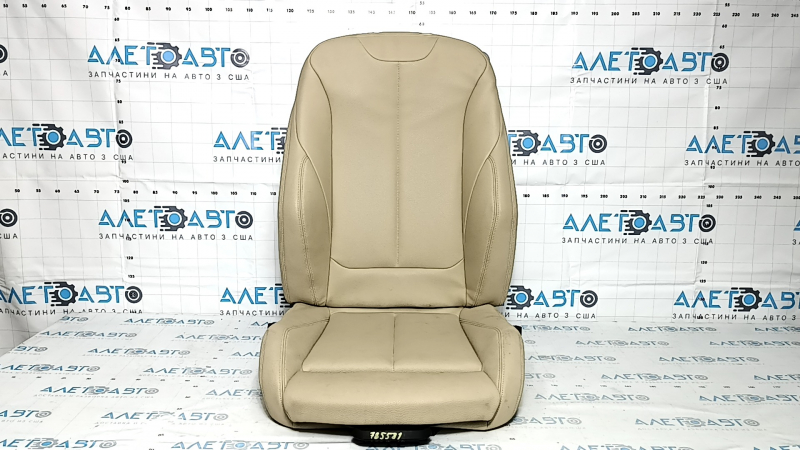 BMW 3 F30 12-18 passenger seat upholstery, beige leather, heated, Sport, for cleaning