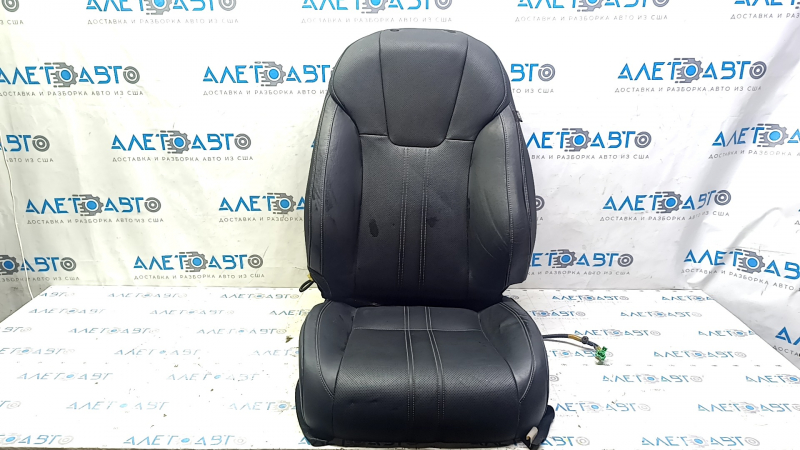Honda Insight 19-22 driver's seat upholstery, black leather, heated, perforated