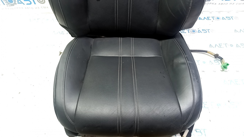 Honda Insight 19-22 driver's seat upholstery, black leather, heated, perforated