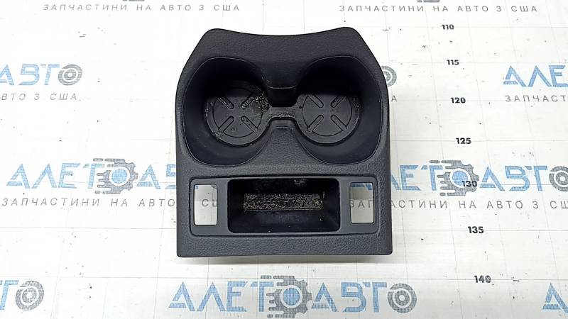 Black central cup holder for Nissan Rogue 14-17, for heated seats, scratches