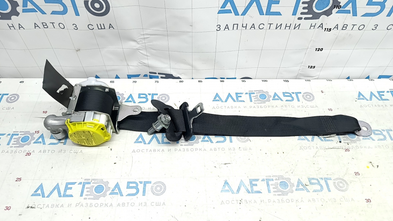 Seat belt rear left Lexus RX350 RX450h 10-14 black, shot