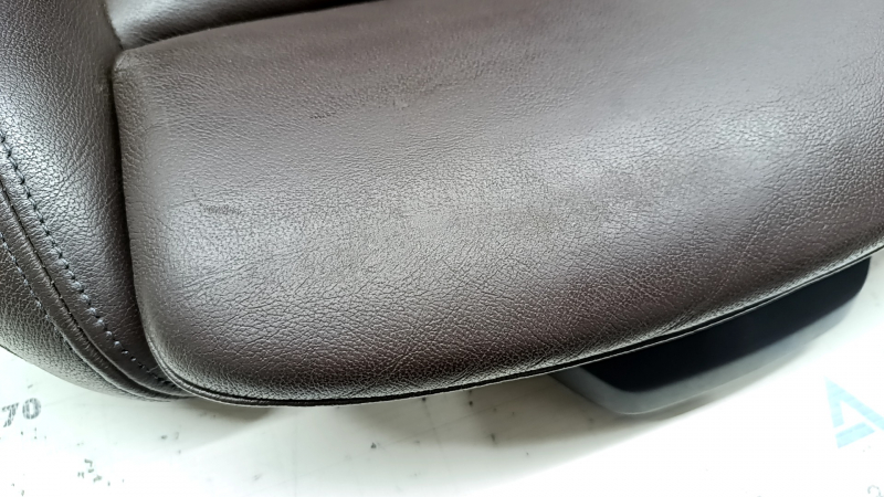 BMW X3 G01 18-21 passenger seat upholstery, Vernasca Mokka brown leather, heated, dented leather, scuffed