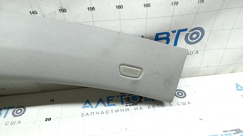 BMW i3 14-21 right front pillar trim, gray and black, dry-cleanable