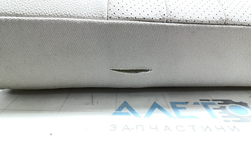 Rear row of seats, 2nd row, upper part, left, Mercedes W213 E 17-23, beige leather, with belt, cut