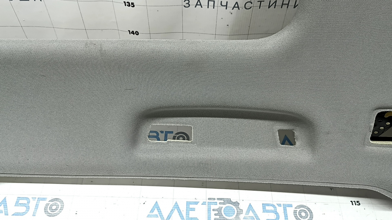 BMW X3 F25 11-17 headlining, gray (HIMMELGRAU), for panoramic windows, needs cleaning, creased, broken mount