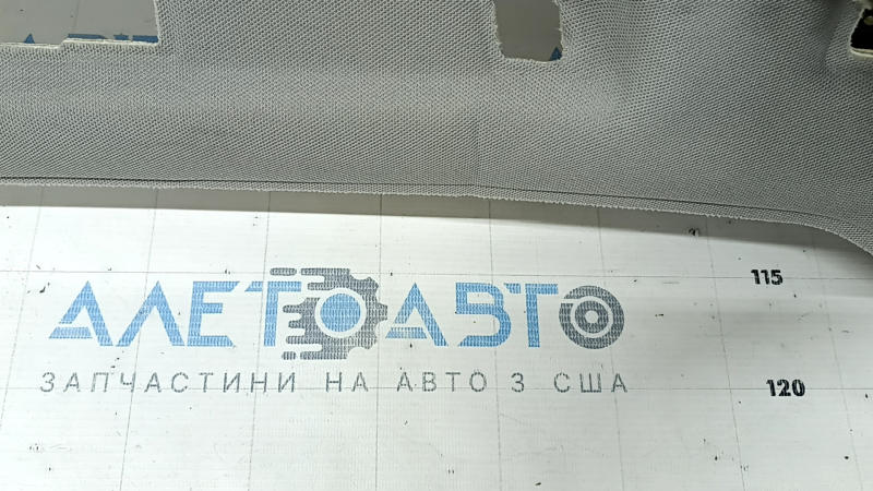 BMW X3 F25 11-17 headlining, gray (HIMMELGRAU), for panoramic windows, needs cleaning, creased, broken mount
