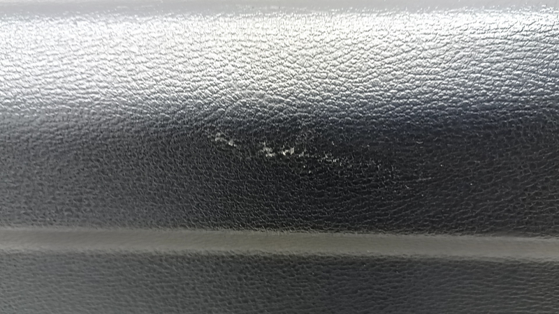 BMW X3 F25 11-17 black lower trunk lid trim for electric door, with plugs, scratches, broken mount