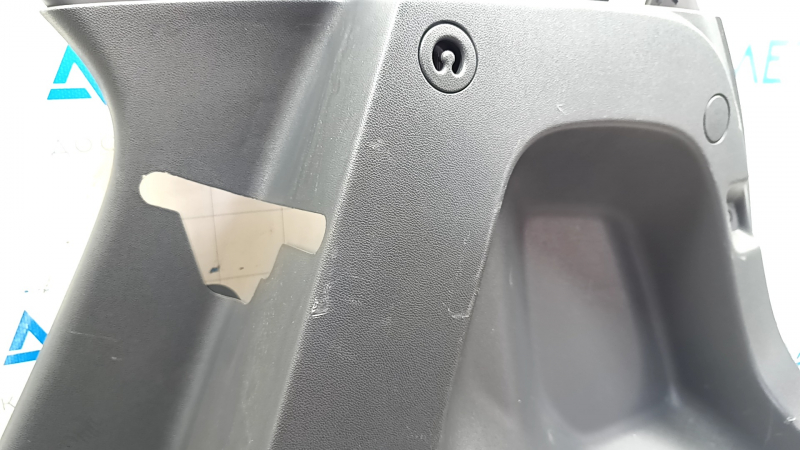 Right arch trim for Chevrolet Bolt 17-21, dark gray, scratches, broken fastener