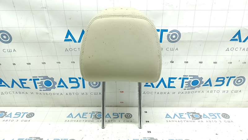 Front left headrest Infiniti Q50 14-20, beige leather, ready to clean