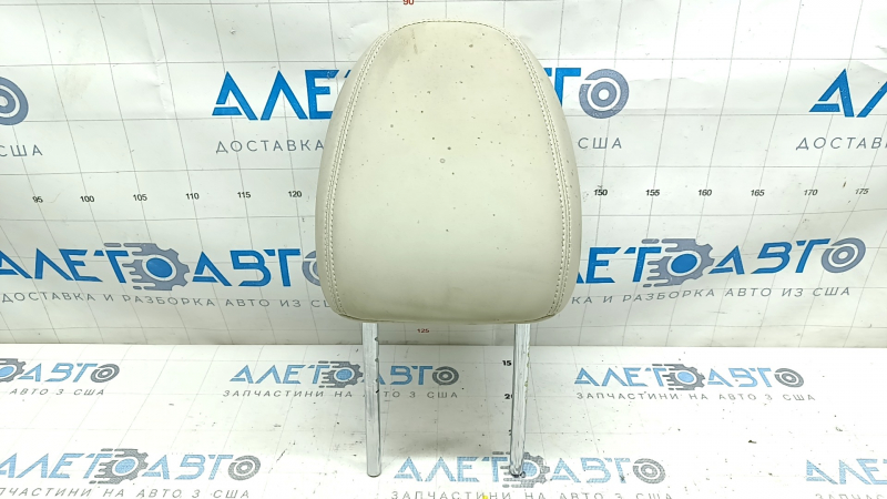 Front left headrest Infiniti Q50 14-20, beige leather, ready to clean